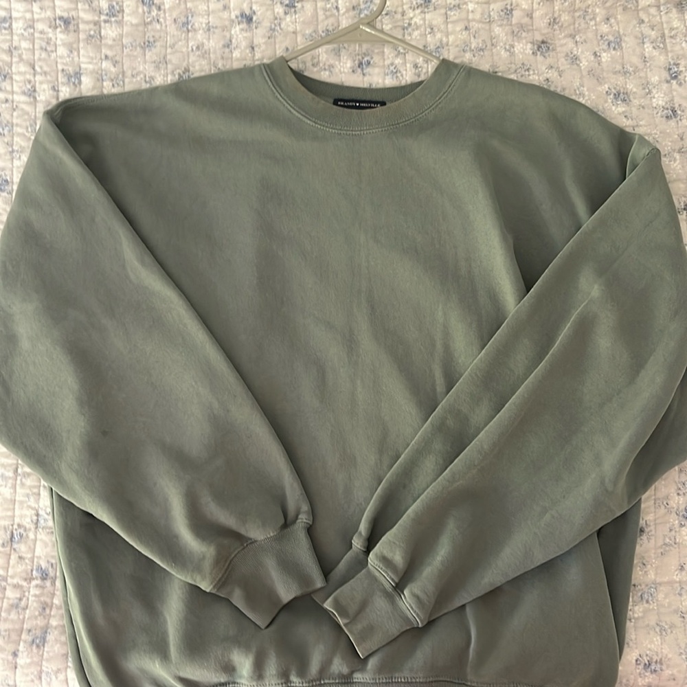 Brandy Melville green sweatshirt.